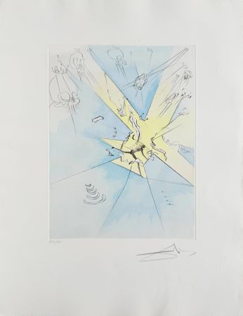 Radierung Dali - The Great Inquisitor Expels the Saviour