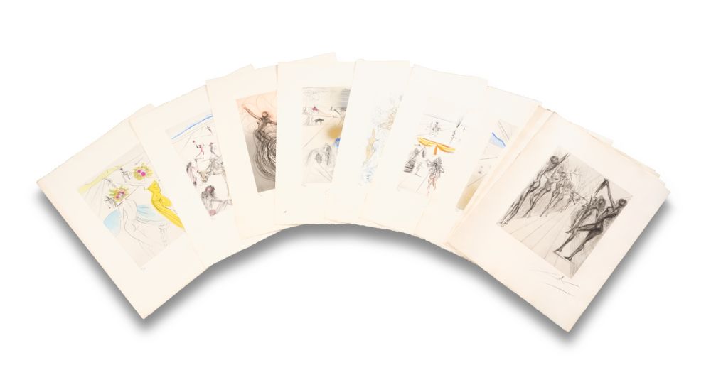 Kaltnadelradierung Dali - The Hippies