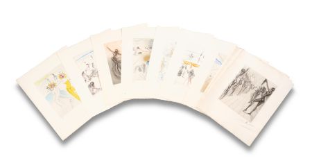 Kaltnadelradierung Dali - The Hippies