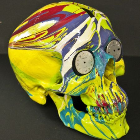 Multiple Hirst - The Hours Spin Skull