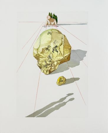 Holzschnitt Dali - The Inferno, Canto 23 - Le Supplice de hypocrites