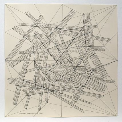 Stich Lewitt - The Location of Lines. Lines from the Midpoints of Lines.