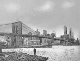 Siebdruck Walker - The Morning After – Brooklyn Bridge – Special Edition