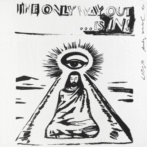 Siebdruck Warhol - The Only Way Out is In (FS IIIA.55) (Silk Scarf) 