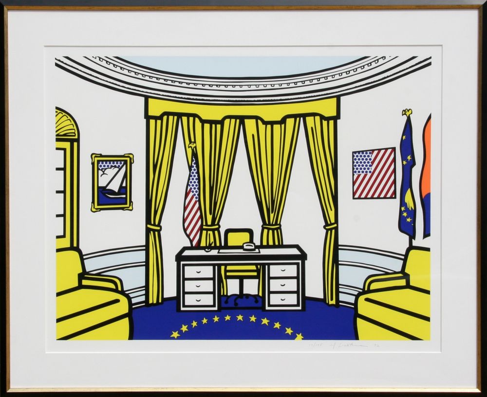 Siebdruck Lichtenstein - The Oval Office