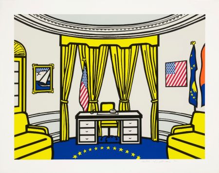 Siebdruck Lichtenstein - The Oval Office