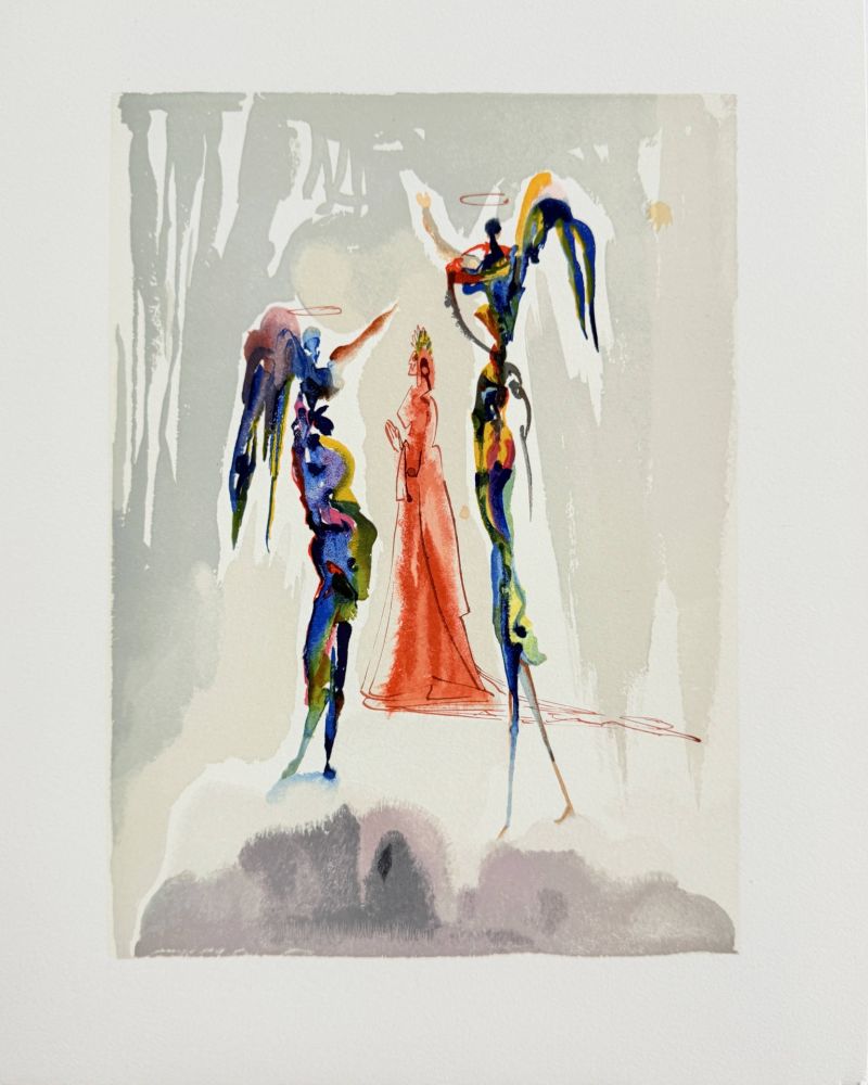 Holzschnitt Dali - The Paradise, Canto 27 - The Gloria Patri