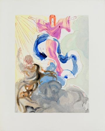 Holzschnitt Dali - The Paradise, Canto 3 - The First Sphere