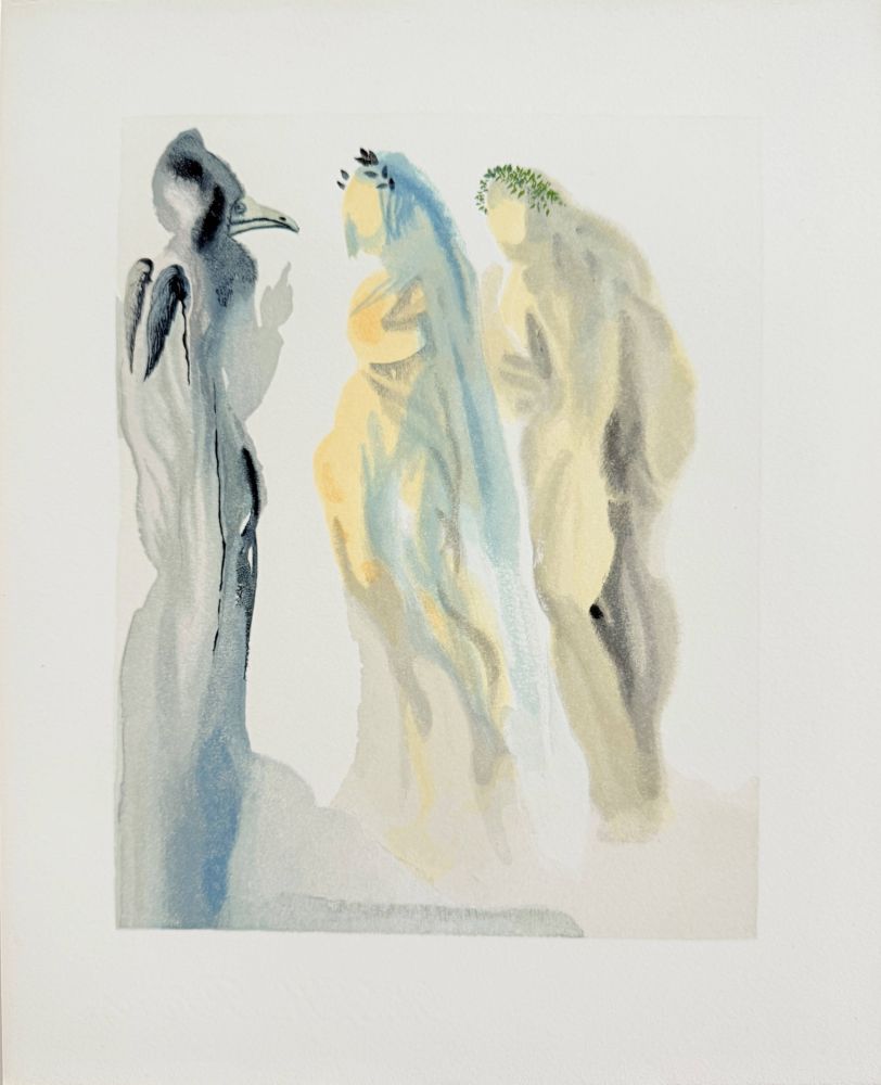 Holzschnitt Dali - The Paradise, Canto 9 - The Sphere of Venus