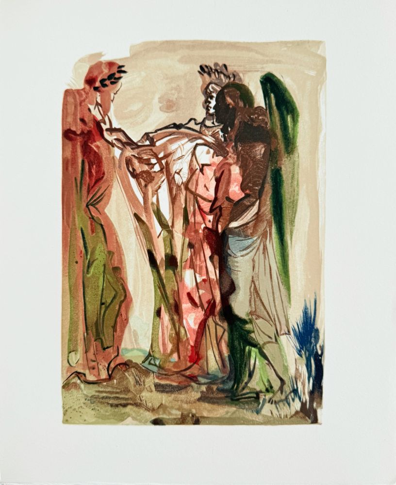 Holzschnitt Dali - The Purgatory, Canto 11 - The Proud Ones