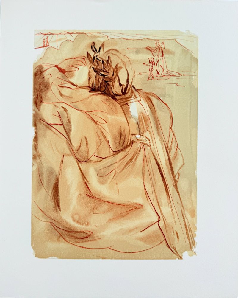 Holzschnitt Dali - The Purgatory, Canto 30 - Announcement of Great Event