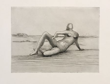 Stich Moore - The Reclining Figure (Plate 4)