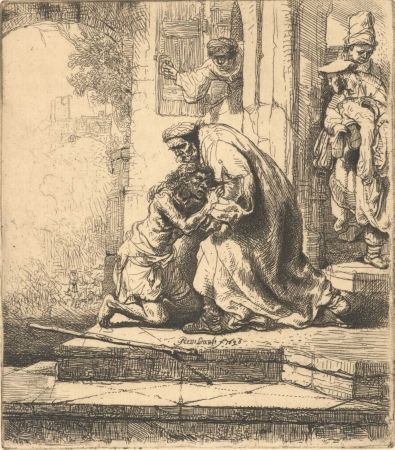 Stich Rembrandt - The Return of the Prodigal Son