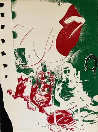 Siebdruck Malaval - The Rolling Stones, 1974.