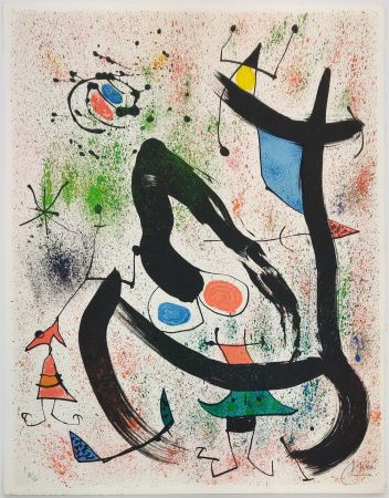 Lithographie Miró - THE SEERS IV (LES VOYANTS)
