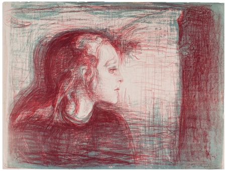 Lithographie Munch - The sick child (Second Version)
