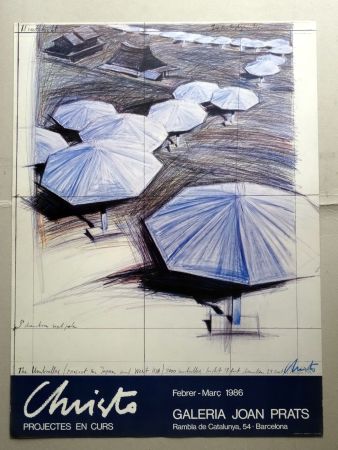 Plakat Christo - The umbrelas - Joan Prats Signed
