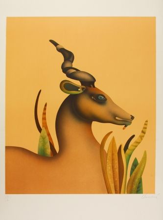 Lithographie Donadini - The Unicorn / La licorne