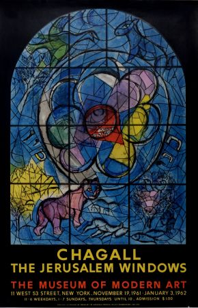 Lithographie Chagall (After) - The Windows of Jerusalem, 1961
