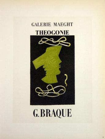 Lithographie Braque - Theogonie  Galerie Maeght