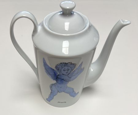 Keramik Corneille - Théière L'Ange d'après Rubens, en porcelaine de Limoges