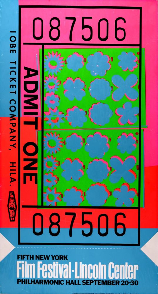 Siebdruck Warhol - Ticket for Lincoln Center, 1967