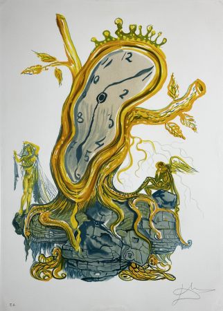 Lithographie Dali - Time Stillness of Time