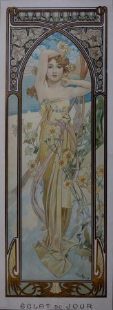 Lithographie Mucha - Times of the Day : Eclat du jour, 1899