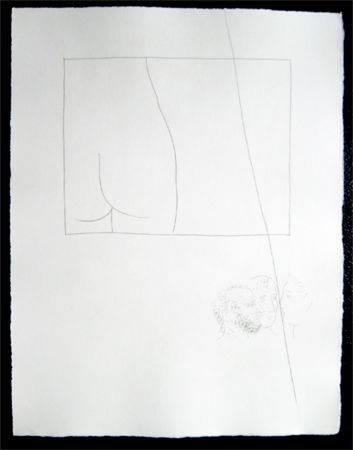 Stich Picasso - Title:Fragment de corps de femme  Fragment of a woman's body 