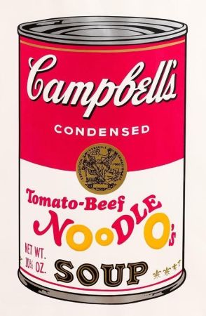 Siebdruck Warhol - Tomato-Beef Noodle O’s (FS II.61)
