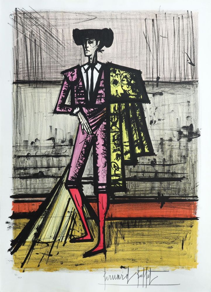 Lithographie Buffet - Torero