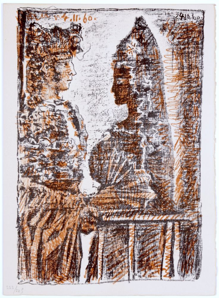 Aquatinta Picasso - Torero and Señorita