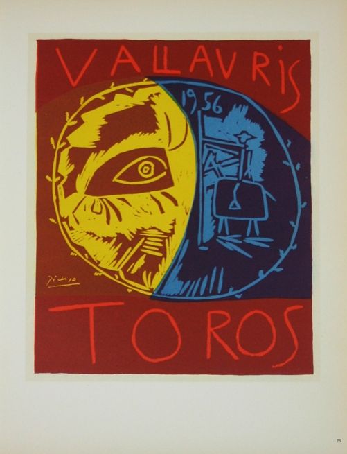 Lithographie Picasso (After) - Toros en Vallauris