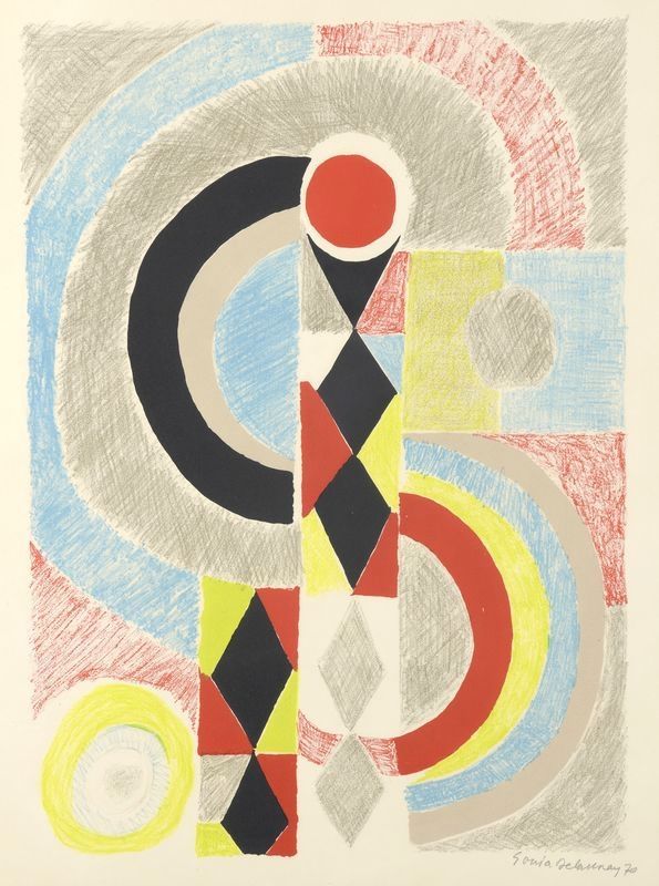 Lithographie Delaunay - Totem