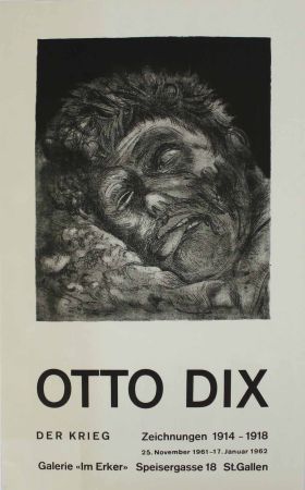 Lithographie Dix - Toter (St. Clément) [Dead Man (St. Clément)]