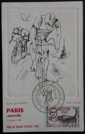 Radierung Foujita - Tour de France 1960