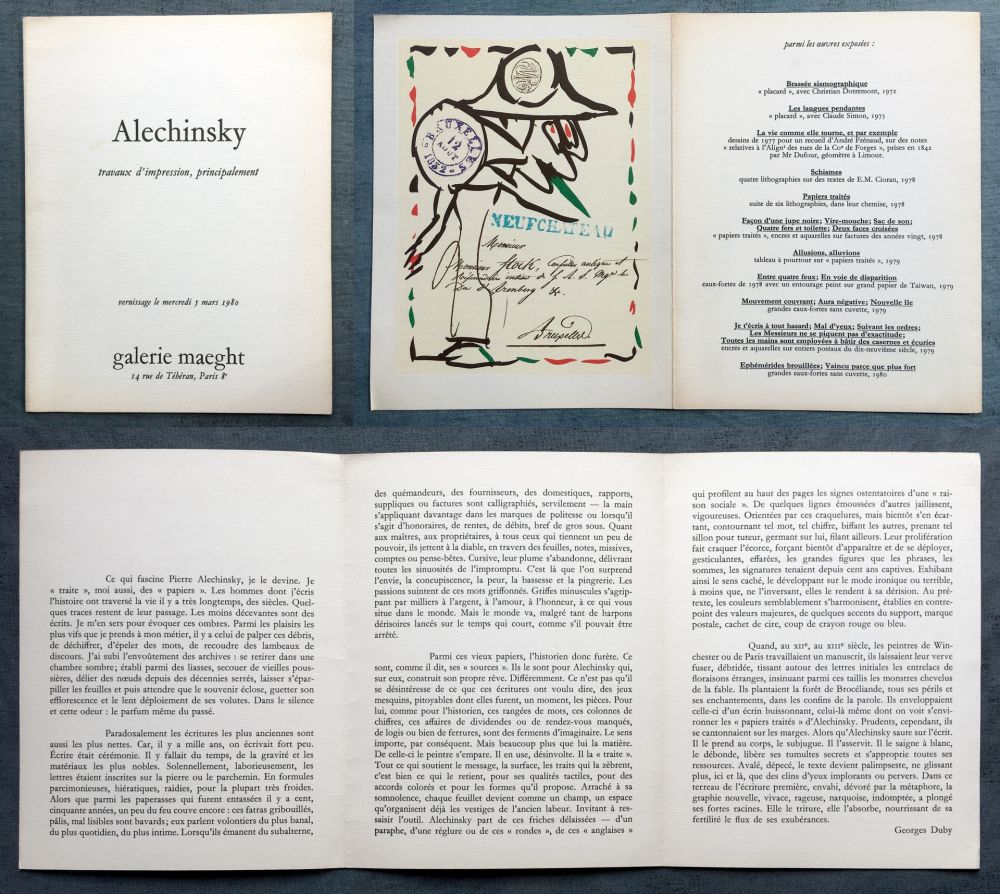 Lithographie Alechinsky - 