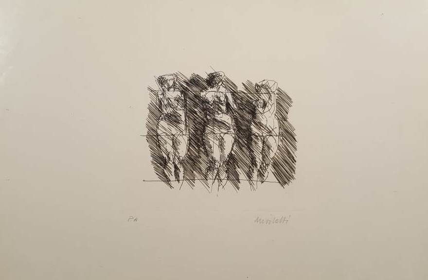Lithographie Morlotti - Tre dame