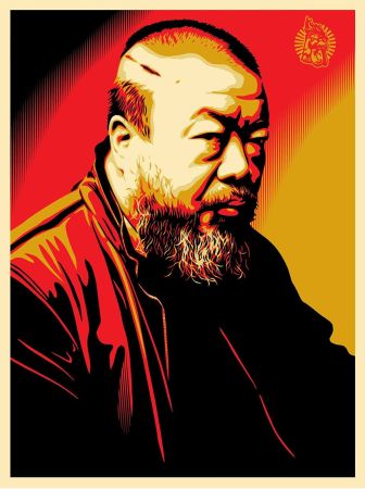 Siebdruck Fairey - Tribute to Ai Weiwei