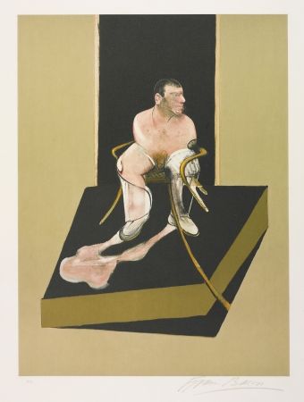 Radierung Und Aquatinta Bacon - Triptych 1986-1987: Study for a portrait of John Edwards (S. 6)