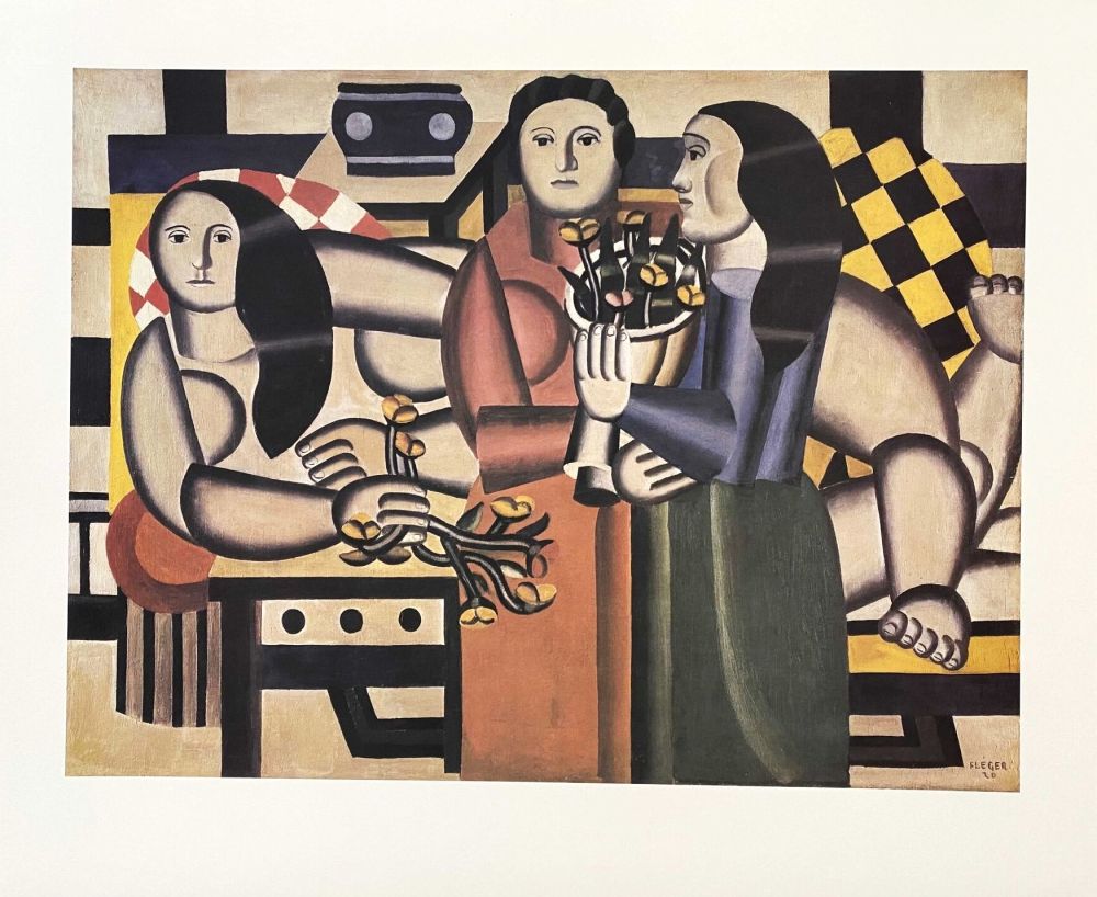 Plakat Léger (After) - Trois Femmes Aux Fleurs