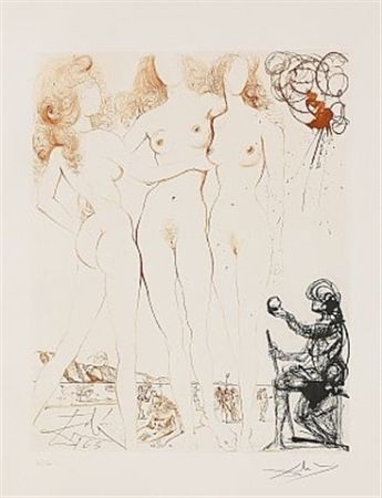 Radierung Dali - Trois Graces