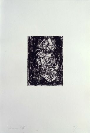 Lithographie Kounellis - Trois roses