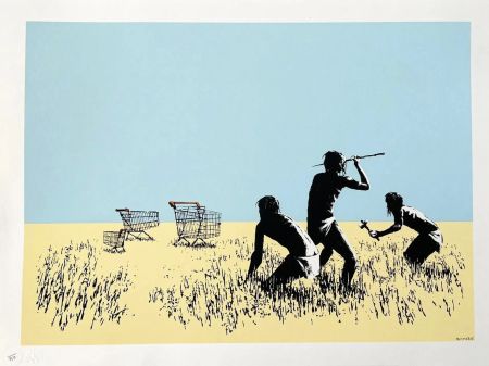 Siebdruck Banksy - Trolley Hunters