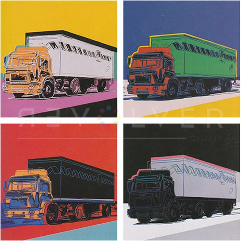 Siebdruck Warhol - Truck, Complete Portfolio (FS II.367-II.370)