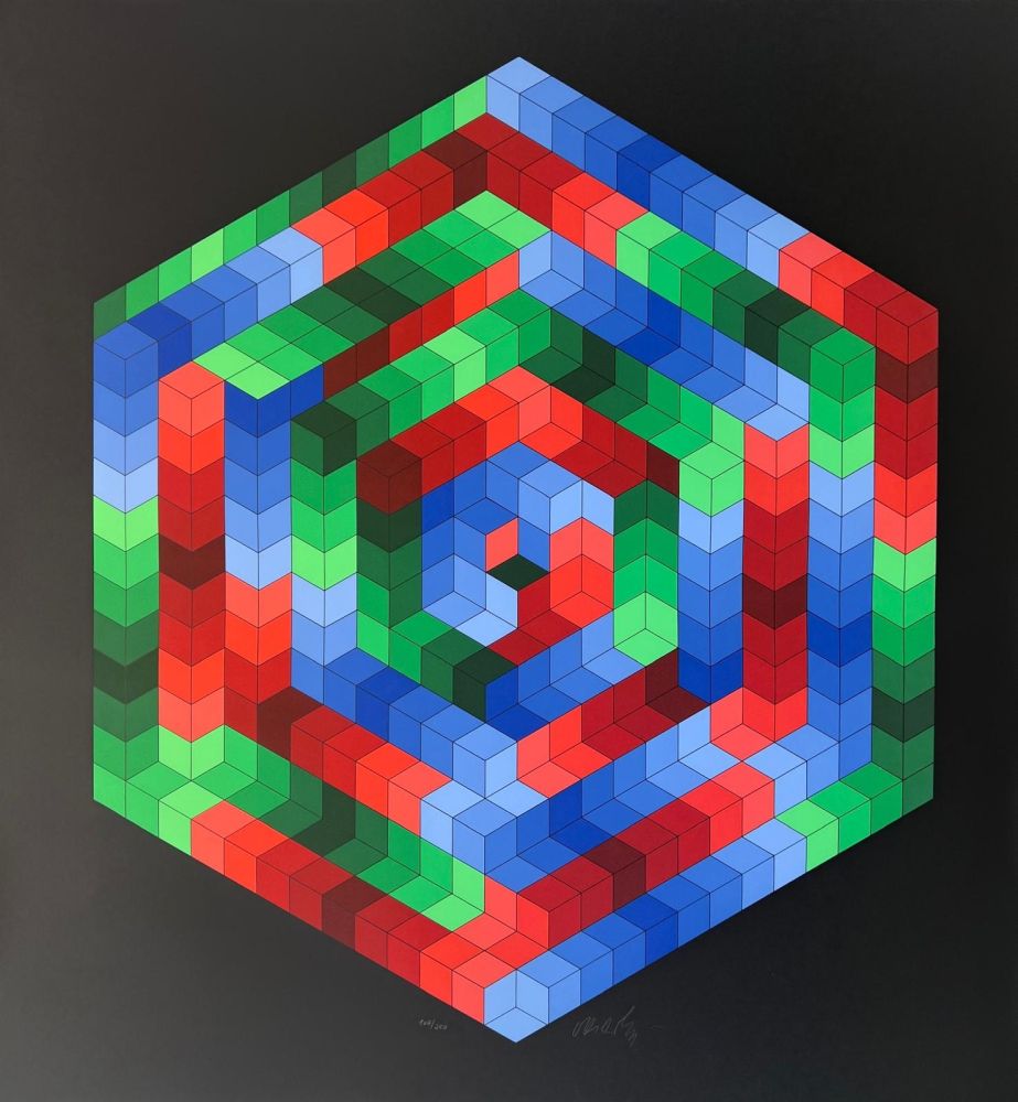 Siebdruck Vasarely - Tsiga 