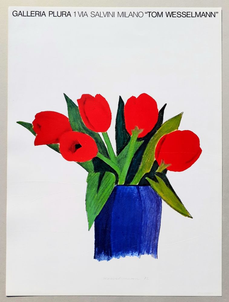 Lithographie Wesselmann - Tulips in a vase