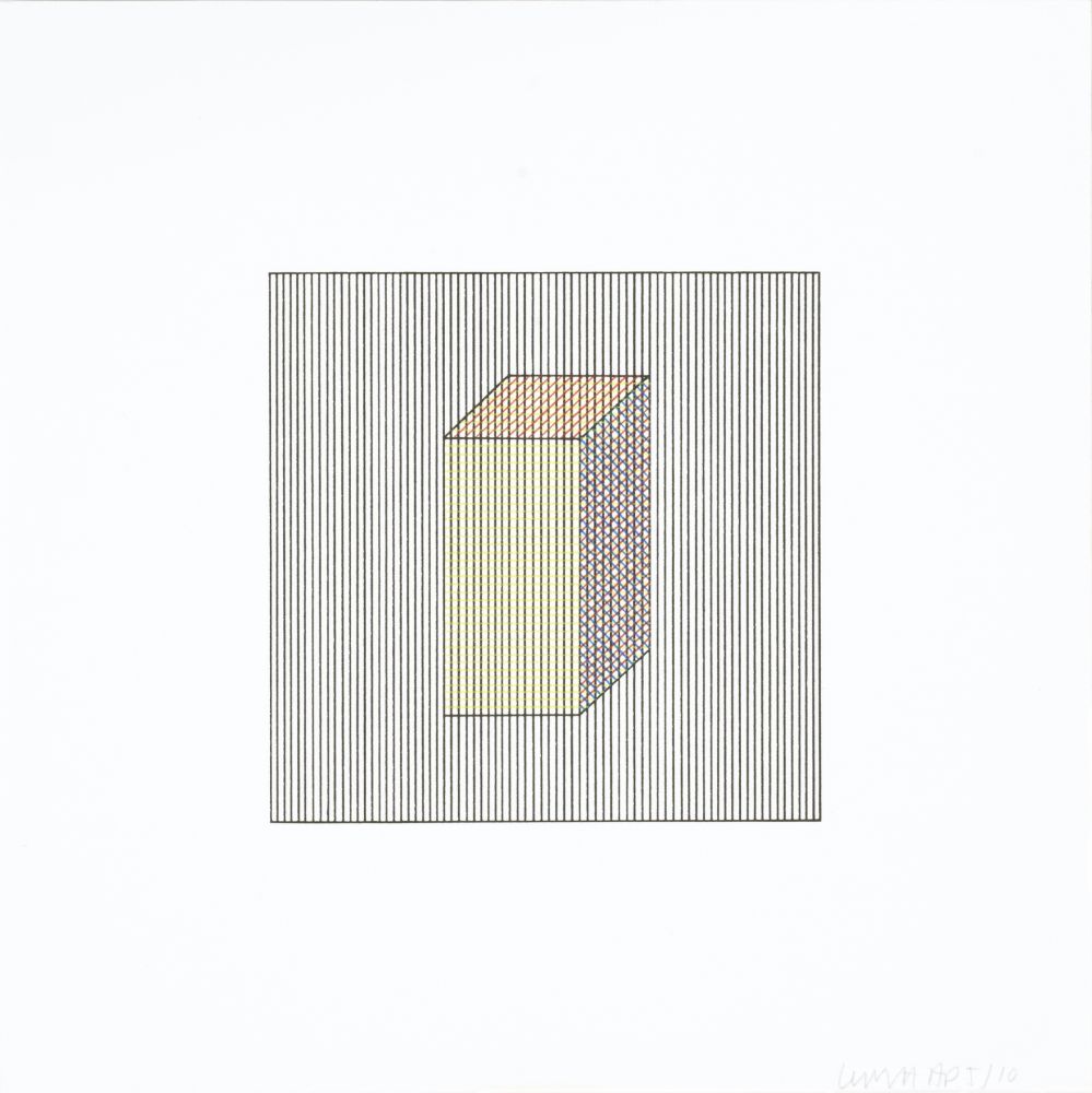 Siebdruck Lewitt - Twelve Forms Derived From a Cube 03