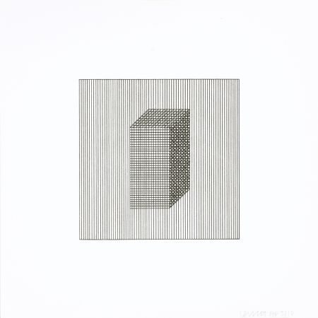 Siebdruck Lewitt - Twelve Forms Derived From a Cube 04