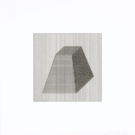 Siebdruck Lewitt - Twelve Forms Derived From a Cube 06